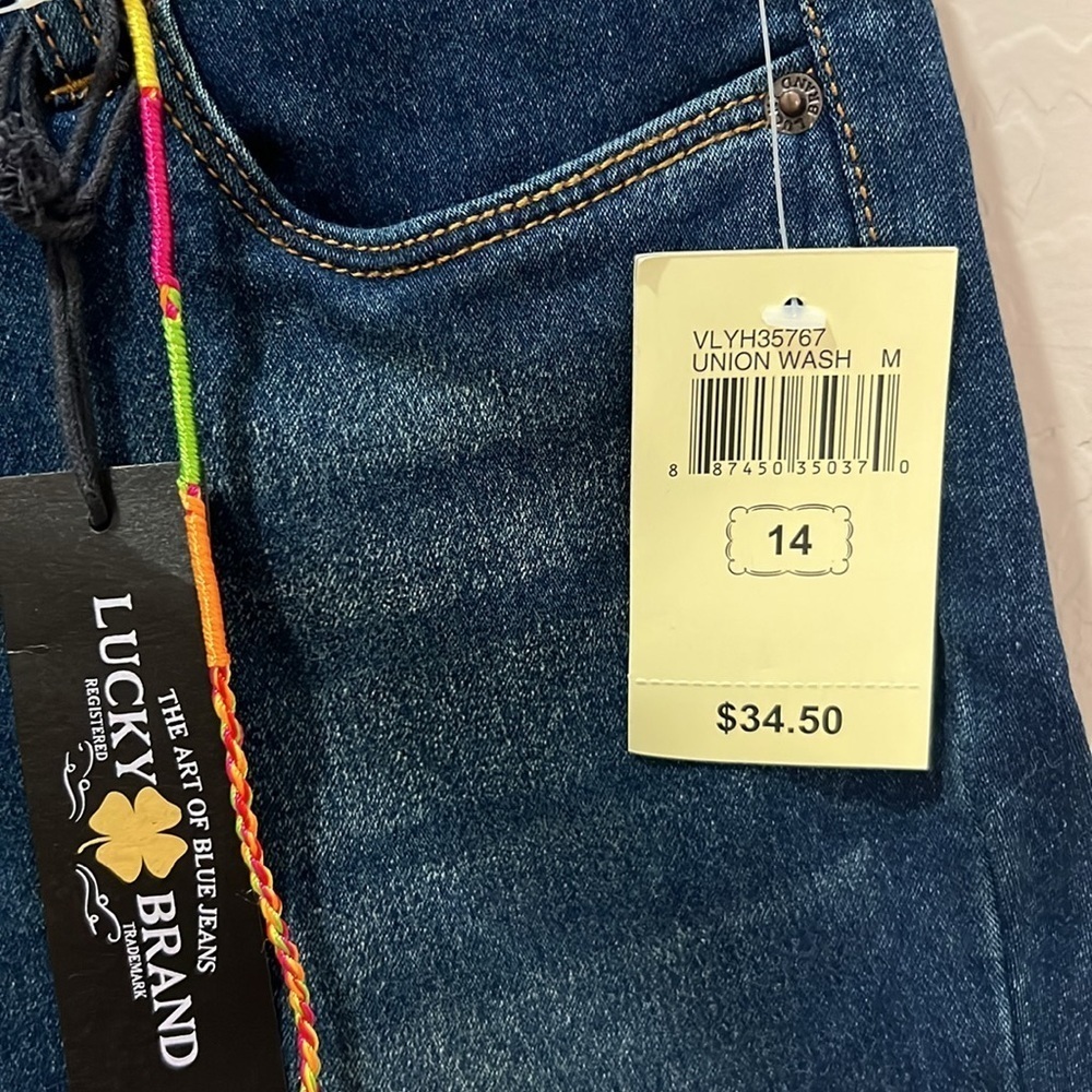 Lucky Brand Girls Jeans Zoe Jeggings Skinny Adjustable Waist Stretchy Comfy Blue - Picture 4 of 14